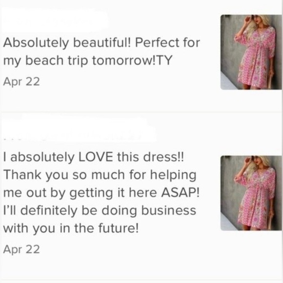 New Plunge V Neck Boho Print Mini Dress Pink Open Tie Back Coverup - Picture 6 of 8